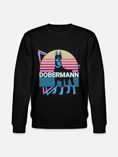 Dobermann Retro - Stanley/Stella Unisex Bio-Sweatshirt CHANGER - Schwarz