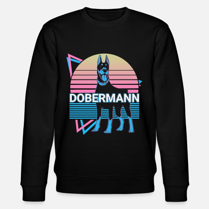 Doberman Retro - Stanley/Stella CHANGER Unisex Organic Sweatshirt - black