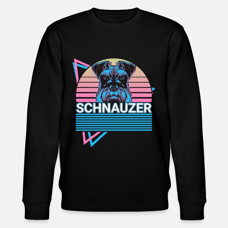 Schnauzer Retro - Stanley/Stella Unisex Bio-Sweatshirt CHANGER  - Schwarz