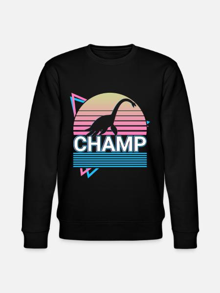Champ Cryptid Cryptozoology Retro - Stanley/Stella CHANGER Unisex Organic Sweatshirt - black