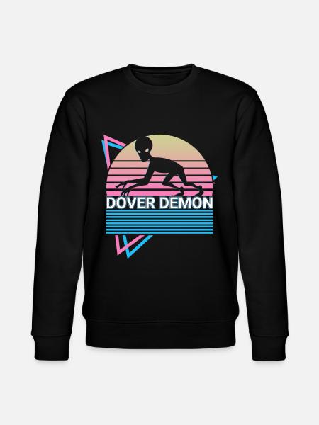 Dover Demon Cryptozoology Retro - Stanley/Stella CHANGER Unisex Organic Sweatshirt - black