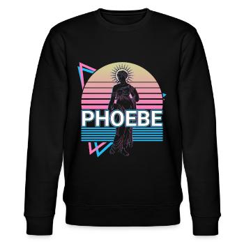 Phoebe Titan Göttin Antike griechische Mythologie - Stanley/Stella Unisex Bio-Sweatshirt CHANGER  - Schwarz - Vorne - Nik (191cm) & Marisol (170cm)