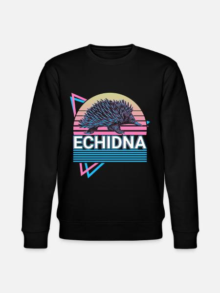 Echidna Retro - Stanley/Stella CHANGER Unisex Organic Sweatshirt - black