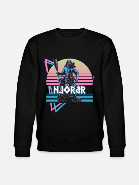Njord Njordr Nordisk Gud Nordisk Mytologi - Stanley/Stella økologisk unisex-sweatshirt CHANGER  - sort