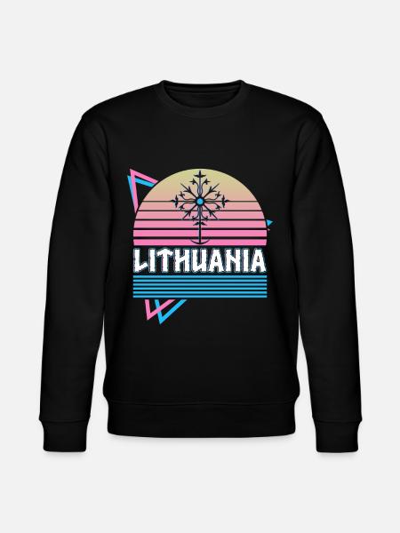 Lithuania Norse Mythology Retro - Stanley/Stella CHANGER Unisex Organic Sweatshirt - black