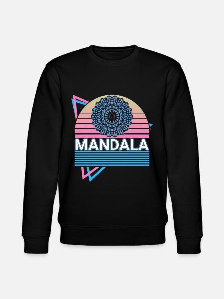 Mandala Sacred Geometry Prana - Stanley/Stella CHANGER Unisex Organic Sweatshirt - black