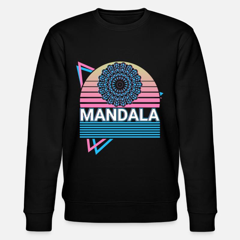 Mandala Géométrie Sacrée Prana - Sweat bio CHANGER Stanley/Stella Unisexe - noir