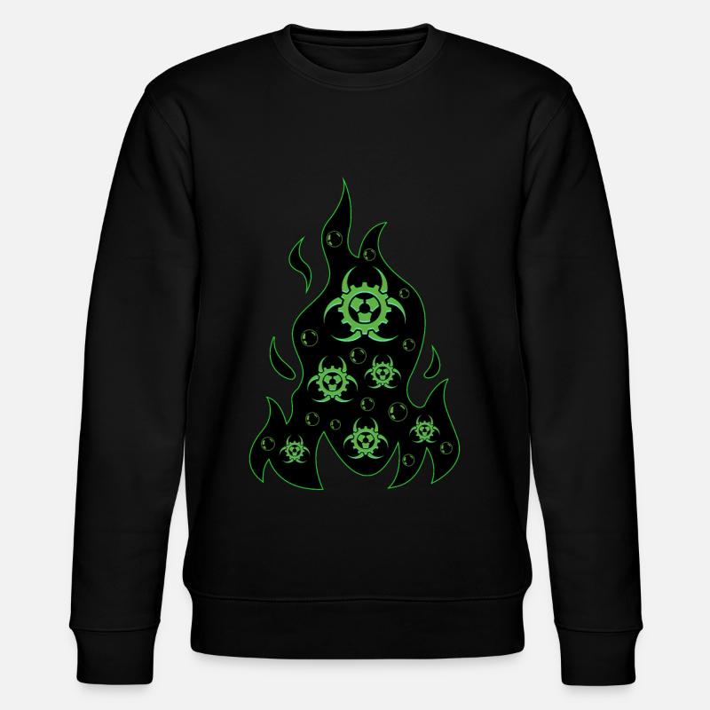 Biopunk Flame Biopunk Esthétique - Sweat bio CHANGER Stanley/Stella Unisexe - noir