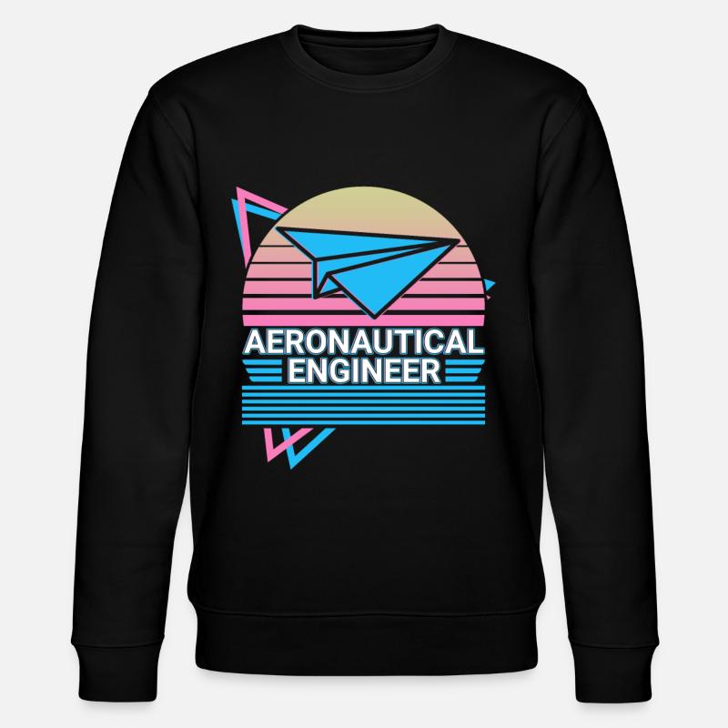 Aeronautical Engineer Aeronautical Engineering - Stanley/Stella CHANGER Unisex Organic Sweatshirt - black