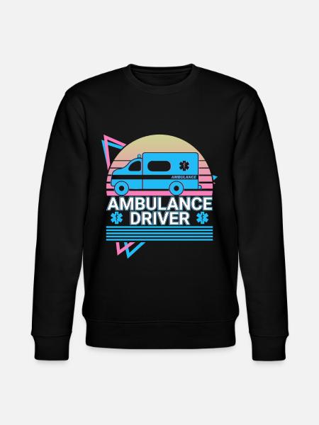 Ambulance driver Retro - Stanley/Stella CHANGER Unisex Organic Sweatshirt - black