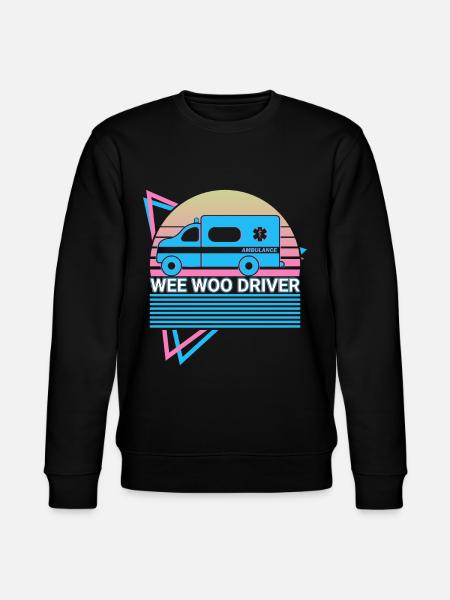 Wee Woo Driver Krankenwagenfahrer Retro - Stanley/Stella Unisex Bio-Sweatshirt CHANGER - Schwarz