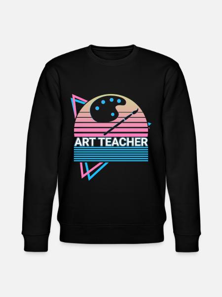 Kunstlehrerin Kunstprofessorin Retro - Stanley/Stella Unisex Bio-Sweatshirt CHANGER  - Schwarz