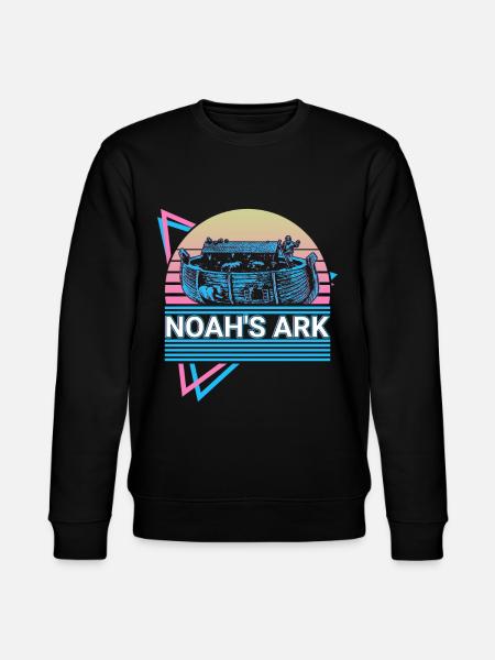 Noah's Ark Christianity Christianity Retro - Stanley/Stella CHANGER Unisex Organic Sweatshirt - black