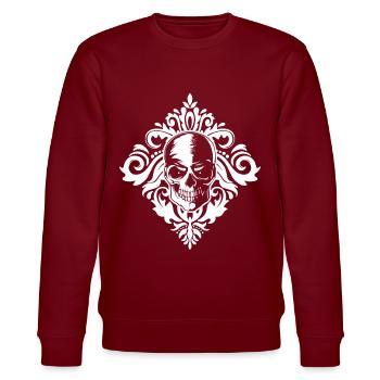 Baroque Esthétique Crâne Soft Grunge Dark Academia - Sweat bio CHANGER Stanley/Stella Unisexe - bordeaux - Devant - Nik (191cm) & Marisol (170cm)