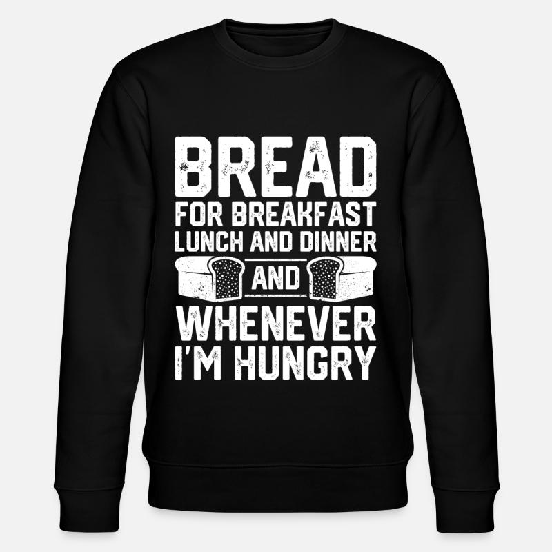 Funny bread baker - Stanley/Stella CHANGER Unisex Organic Sweatshirt - black