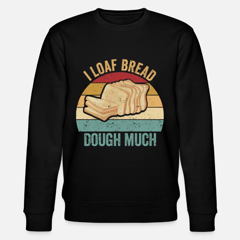 Lustiger Brotbacken-Bäcker - Stanley/Stella Unisex Bio-Sweatshirt CHANGER - Schwarz
