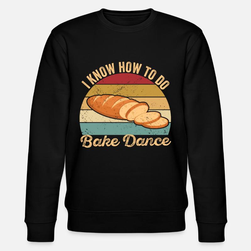 Funny bread baker - Stanley/Stella CHANGER Unisex Organic Sweatshirt - black