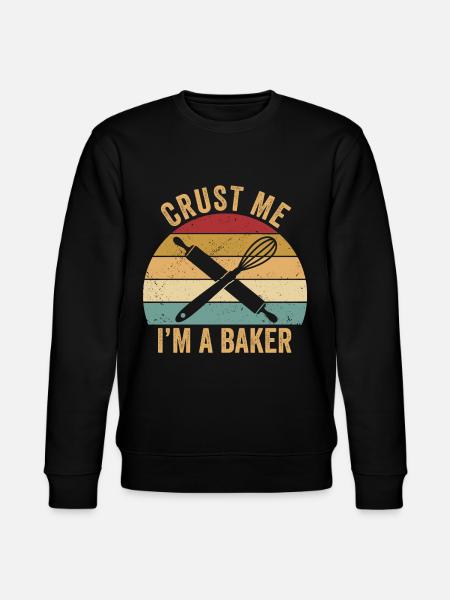 Funny bread baker - Stanley/Stella CHANGER Unisex Organic Sweatshirt - black