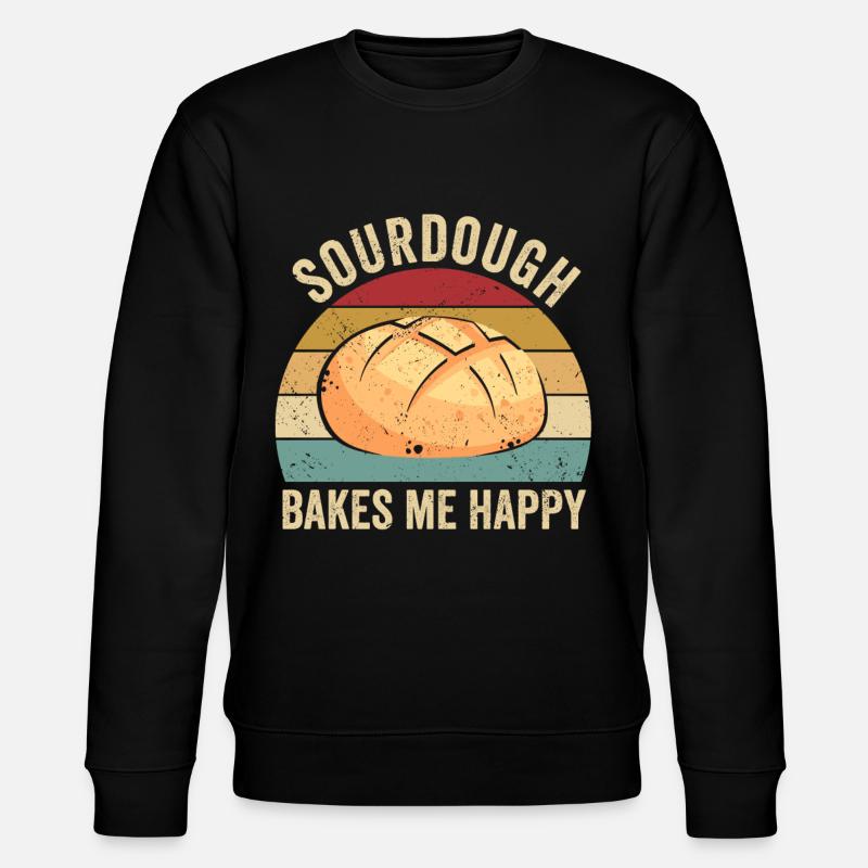 Funny bread baker - Stanley/Stella CHANGER Unisex Organic Sweatshirt - black