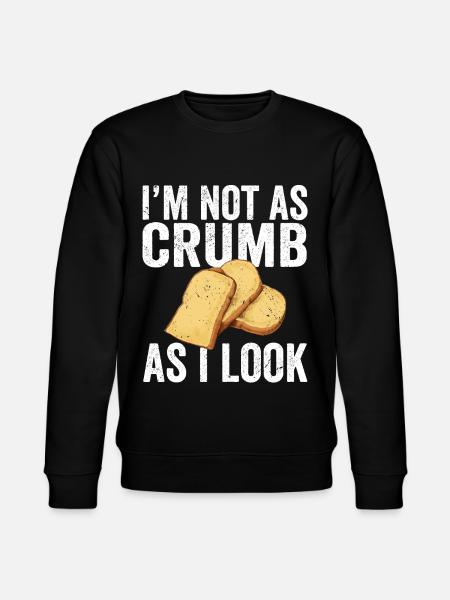 Lustiger Brotbacken-Bäcker - Stanley/Stella Unisex Bio-Sweatshirt CHANGER  - Schwarz