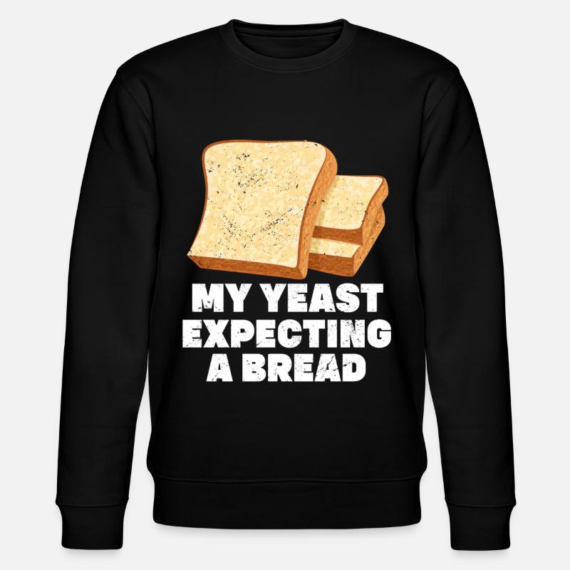 Lustiger Brotbacken-Bäcker - Stanley/Stella Unisex Bio-Sweatshirt CHANGER  - Schwarz