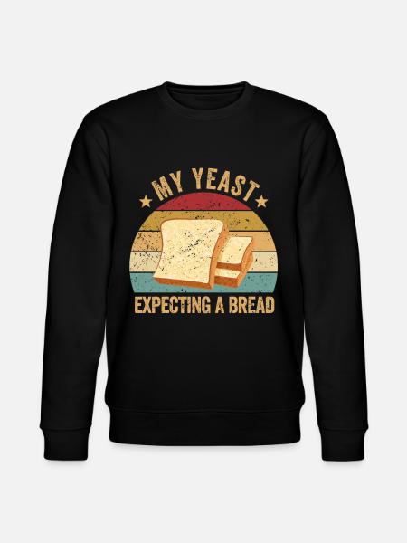 Funny bread baker - Stanley/Stella CHANGER Unisex Organic Sweatshirt - black