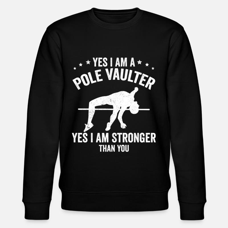 Stabhochsprung - Stanley/Stella Unisex Bio-Sweatshirt CHANGER  - Schwarz