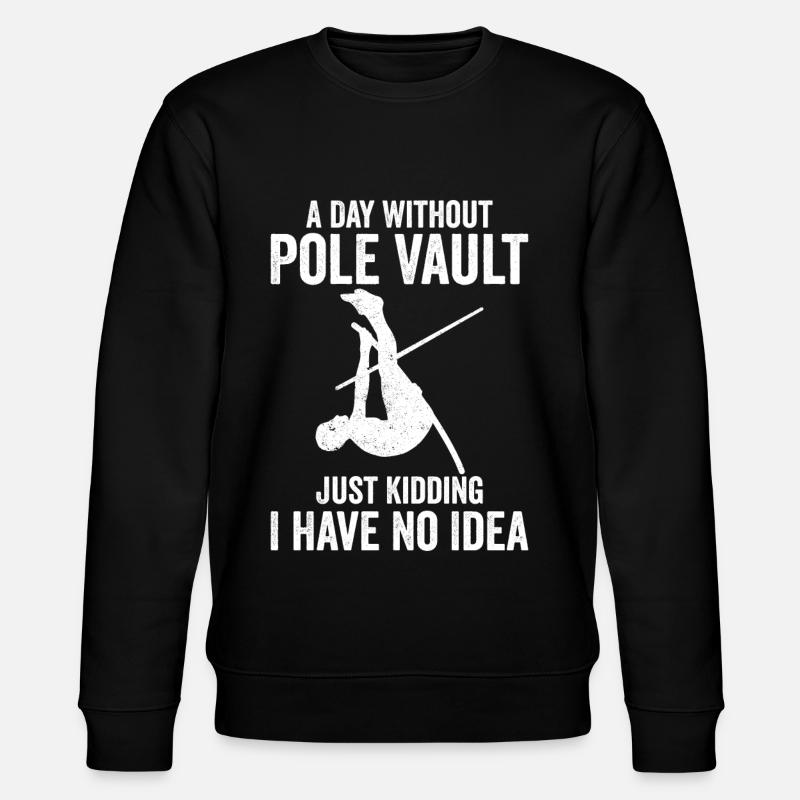 Fun pole vault - Stanley/Stella CHANGER Unisex Organic Sweatshirt - black