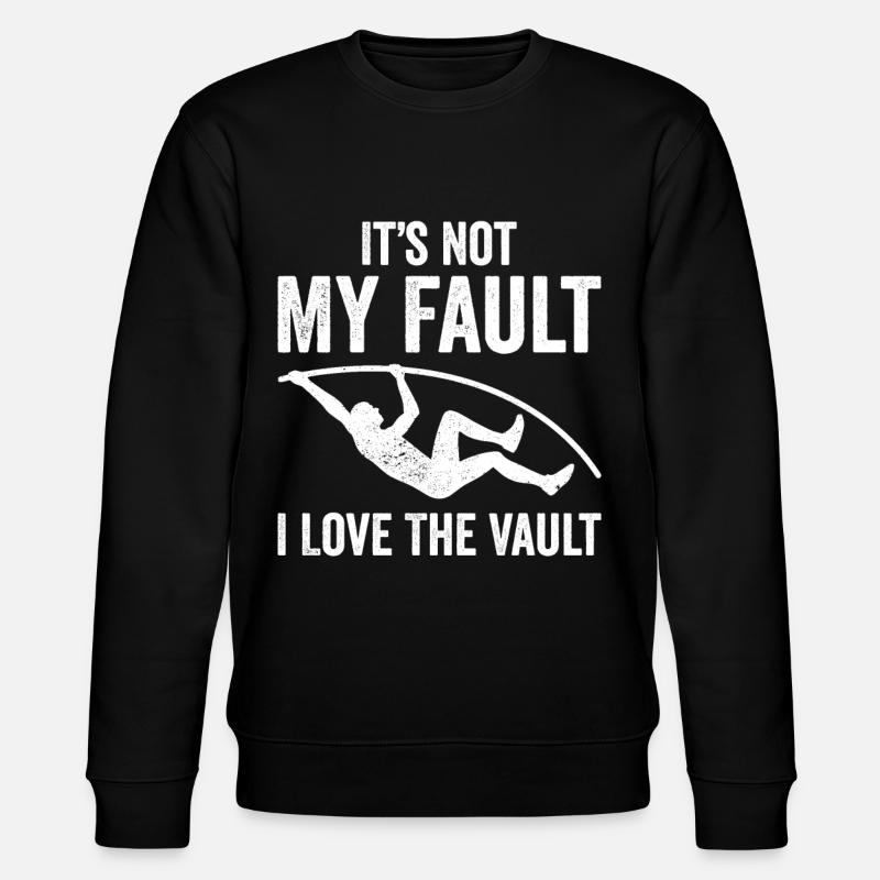 Fun pole vault - Stanley/Stella CHANGER Unisex Organic Sweatshirt - black