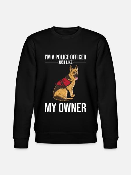 Polizeibeamter Polizeihund - Stanley/Stella Unisex Bio-Sweatshirt CHANGER - Schwarz