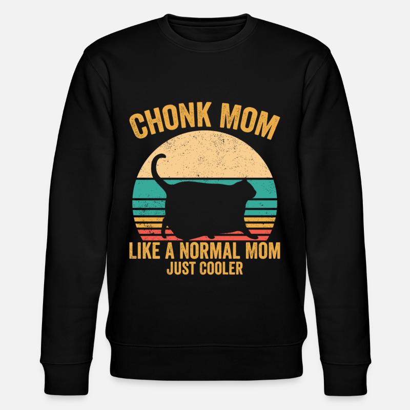 Chonk Meme Cat - Sweat bio CHANGER Stanley/Stella Unisexe - noir