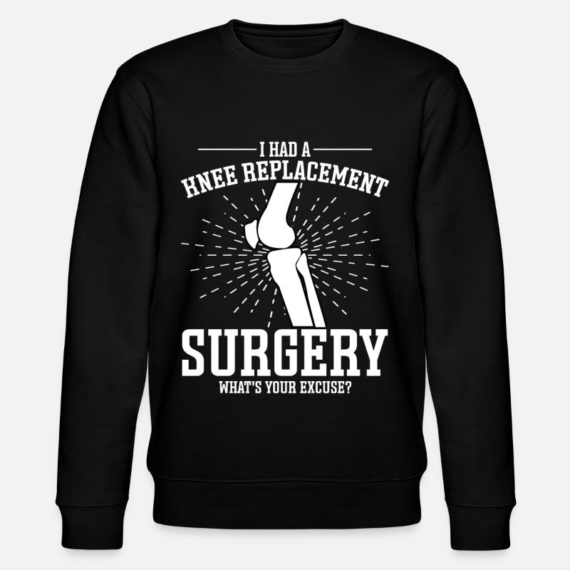 Knee replacement - Stanley/Stella CHANGER Unisex Organic Sweatshirt - black