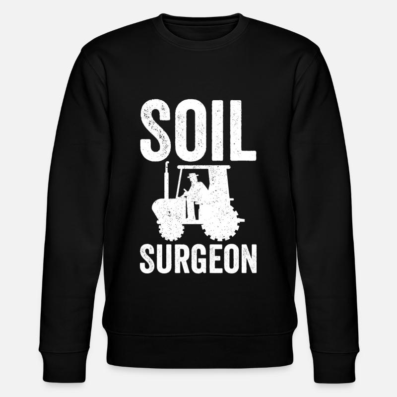 Soil Surgeon Farmer Agriculture - Stanley/Stella CHANGER Unisex Organic Sweatshirt - black