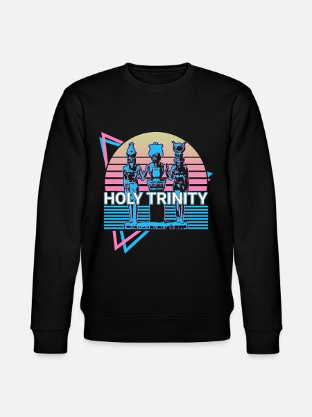 Holy Trinity Retro - Stanley/Stella CHANGER Unisex Organic Sweatshirt - black
