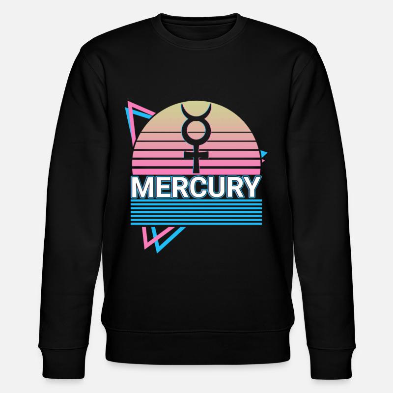 Mercure Alchimie Symbole Rétro - Sweat bio CHANGER Stanley/Stella Unisexe - noir