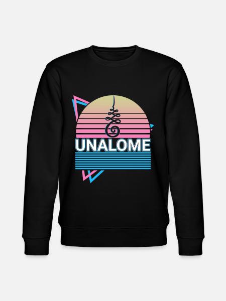 Unalome Retro - Stanley/Stella CHANGER Unisex Organic Sweatshirt - black