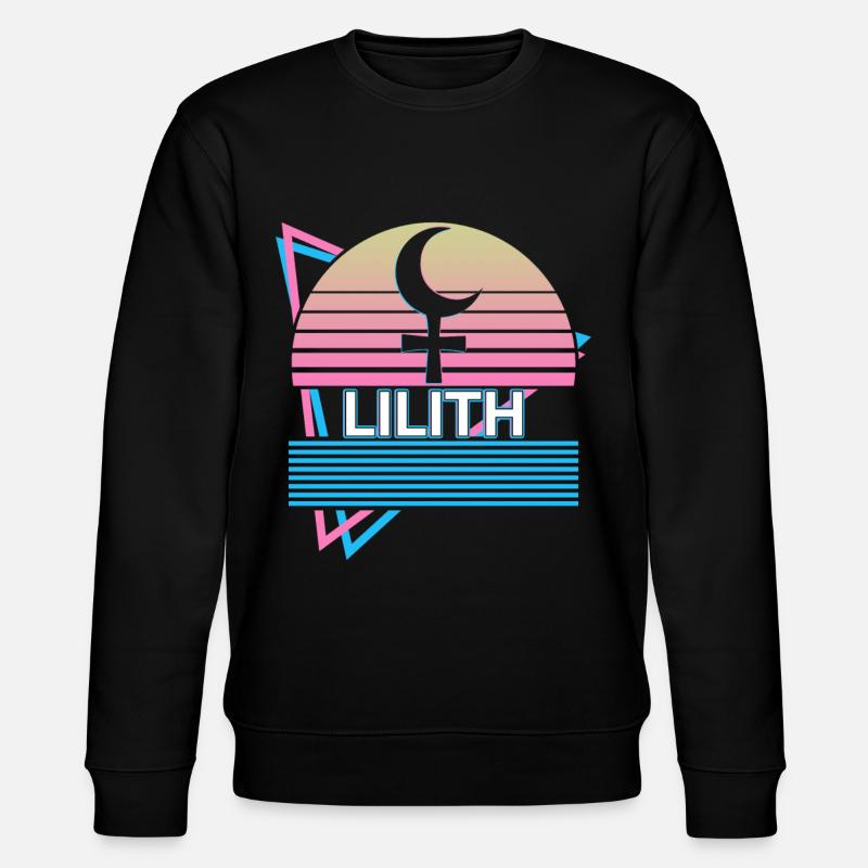Lilith Dunkelheit Mond Retro - Stanley/Stella Unisex Bio-Sweatshirt CHANGER  - Schwarz