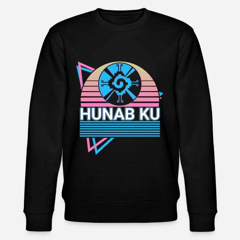Hunab Ku Maya Aztec Retro - Stanley/Stella CHANGER Unisex Organic Sweatshirt - black