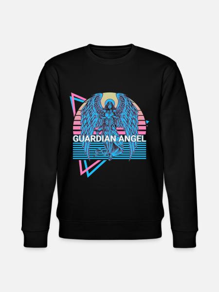 Guardian Angel Ancient Judaism Retro - Stanley/Stella CHANGER Unisex Organic Sweatshirt - black