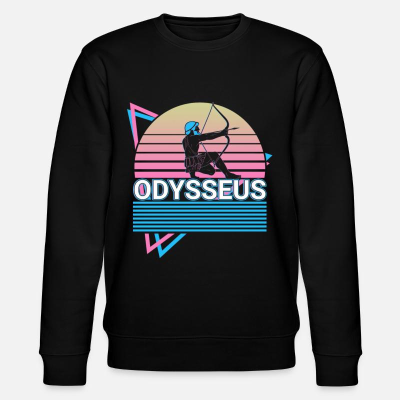 Odyseusz Starożytna grecka mitologia grecka Retr - Ekologiczna bluza unisex Stanley/Stella CHANGER - czarny