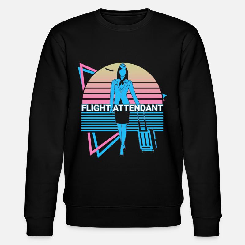 Agent de bord Retro - Sweat bio CHANGER Stanley/Stella Unisexe - noir