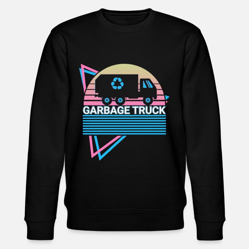 Müllwagen Retro - Stanley/Stella Unisex Bio-Sweatshirt CHANGER  - Schwarz