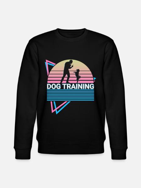 Dog Training Retro Trainer - Stanley/Stella CHANGER Unisex Organic Sweatshirt - black