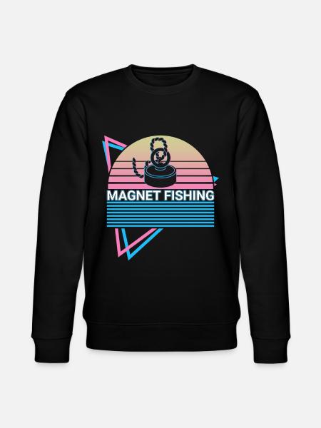 Magnet Fishing Retro - Stanley/Stella CHANGER Unisex Organic Sweatshirt - black