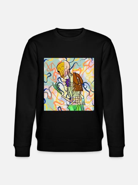 Avant Garde Aesthetic Skeleton - Stanley/Stella CHANGER Unisex Organic Sweatshirt - black