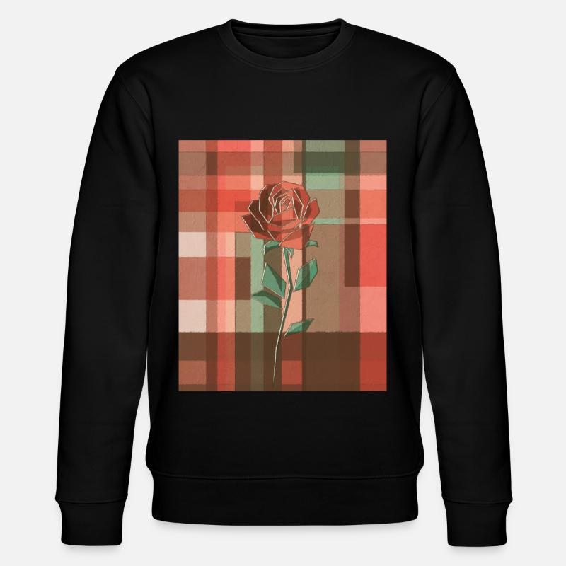 Avant-garde Esthétique Rose Rouge - Sweat bio CHANGER Stanley/Stella Unisexe - noir