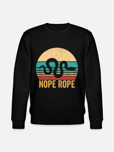 Funny snake rope retro - Stanley/Stella CHANGER Unisex Organic Sweatshirt - black