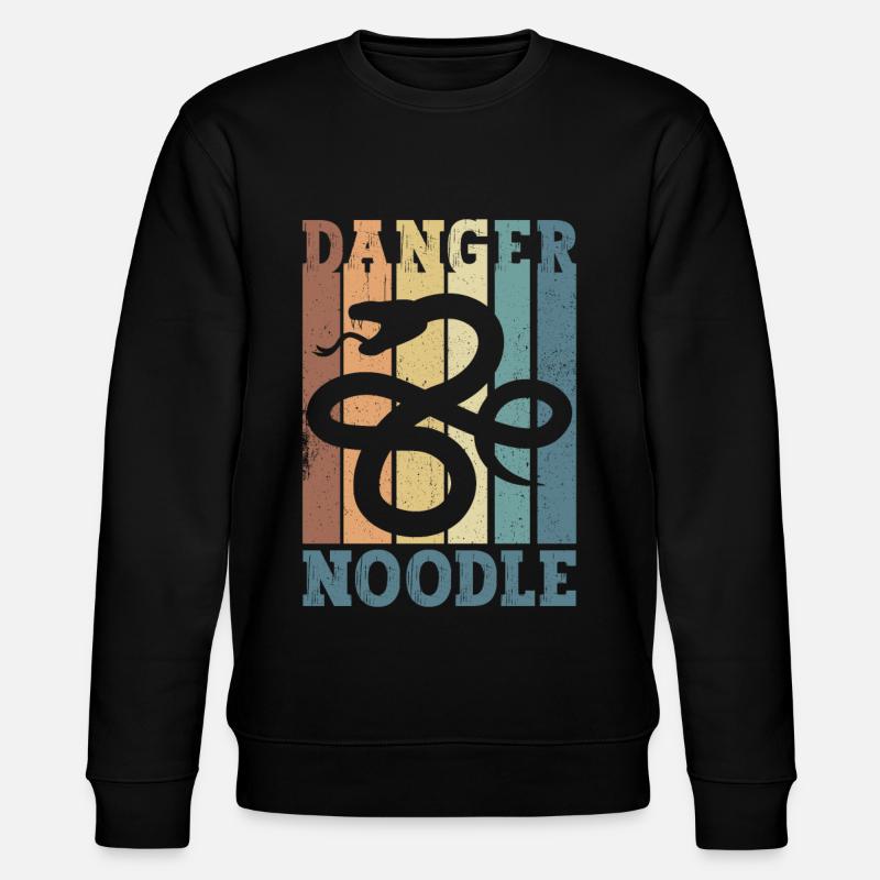 Snake Danger Noodle Rétro - Sweat bio CHANGER Stanley/Stella Unisexe - noir