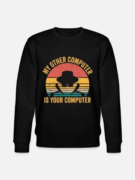 Funny Cybersecurity Computer Security - Stanley/Stella CHANGER Unisex Organic Sweatshirt - black