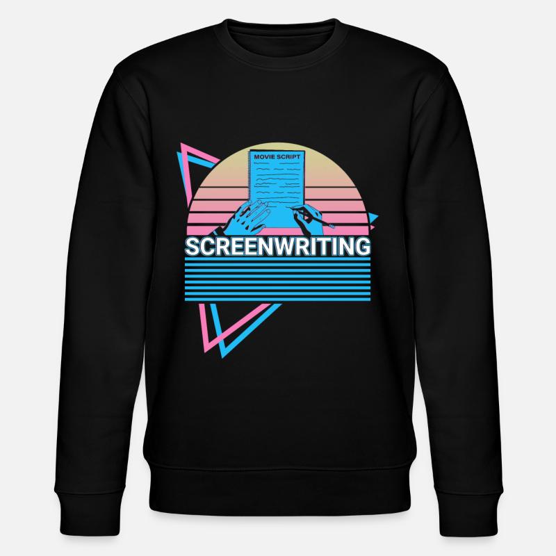 Screenwriting Screenwriter Retro - Stanley/Stella CHANGER Unisex Organic Sweatshirt - black